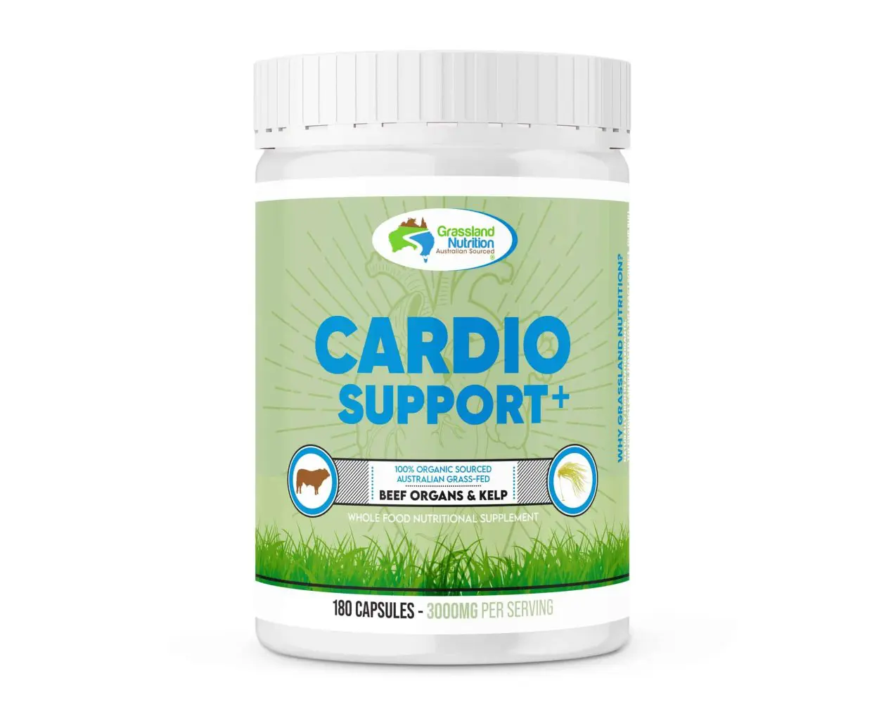 Cardio Support + Beef Organs and Kelp - Supplement Capsules