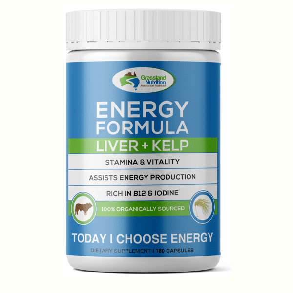 Our Unique Energy Formula combines organically sourced grass-fed beef liver and kelp into one affordable package. This powerful blend is enriched with naturally sourced B12 and iodine, promoting energy levels, metabolism, and thyroid regulation. Supporting weight loss and ensuring optimal B12 levels, this formulation is essential for both physical vitality and mental health.