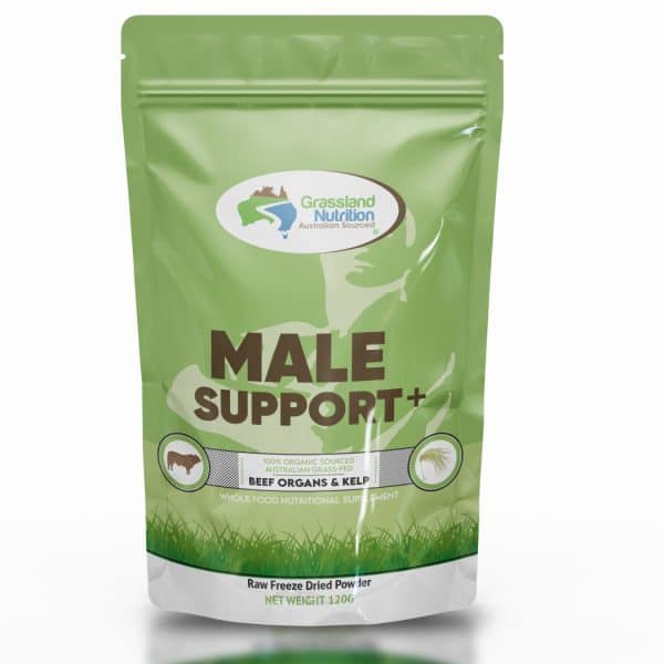 Male Support+ is rich in natural B12 and Vitamin A