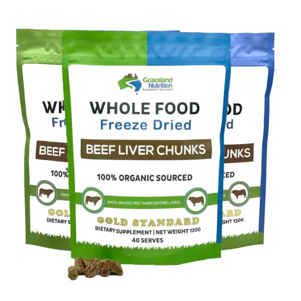 Grass Fed Liver Heart and Kidney Chunks 3 Pack